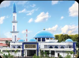 Completed mosque building