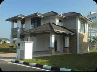 Completed residence building